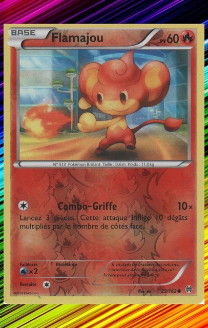 Flamajou Reverse - XY8:Impulsion Turbo - 23/162 - Carte Pokemon Neuve Française