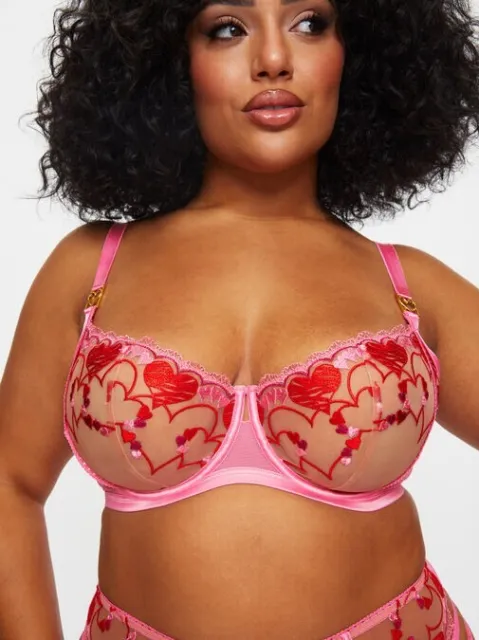 Ann Summers After Glow Fuller Bust Non Padded Plunge Bra - Sizes 32-44, DD-H