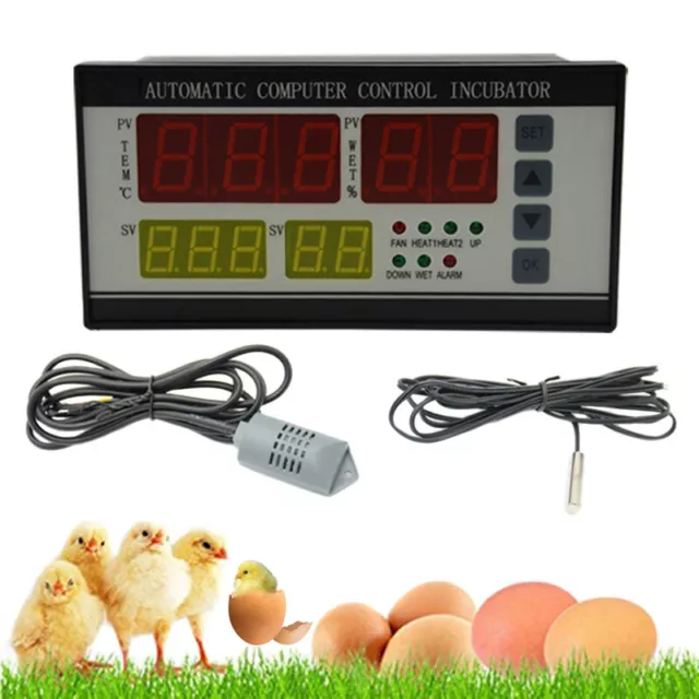 Industrial Automatic Egg Turning Controller Incubator Humidity Temperature Probe