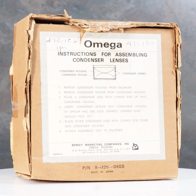 ↑ Lente condensadora Omega - 472-106 ¡con caja!