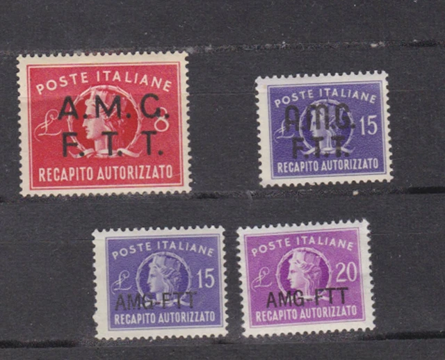 trieste  1947/52 Sc EY2/5 occup.divery,four sets,MNH (8c mint hinged)    17