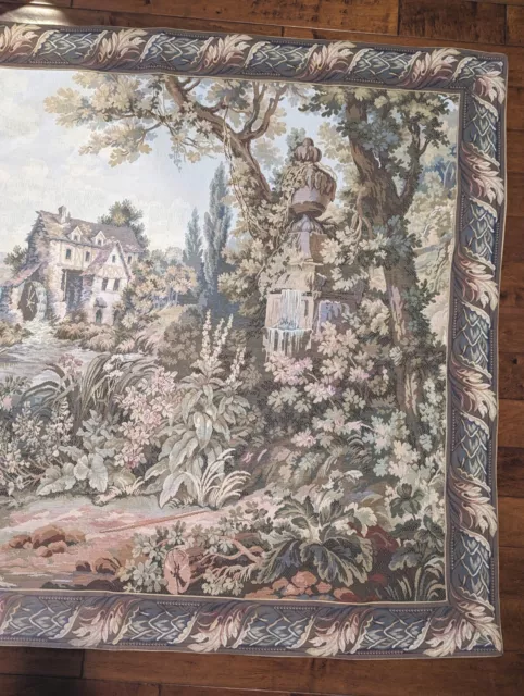 Woven Tapestry French Landscape - Exc Condition 3