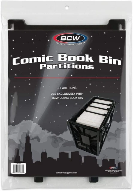 BCW Short Comic Book BIN PARTITIONS - Black