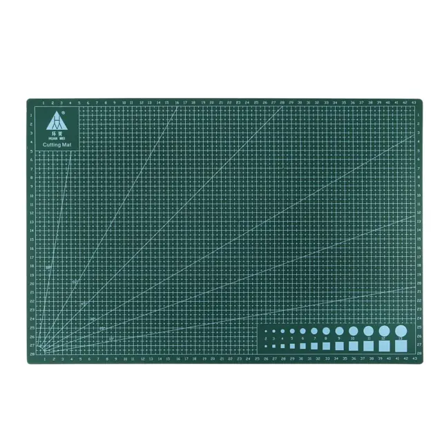 17.7" x 11.8" Cutting Mats Rotary Fabric Mat Double Sided for Sewing, Green