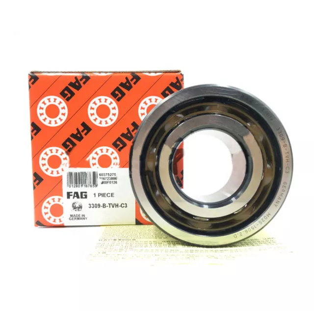FAG 3309-B-TVH Angular Contact Ball Bearings,Double Row 45x100x39.7mm