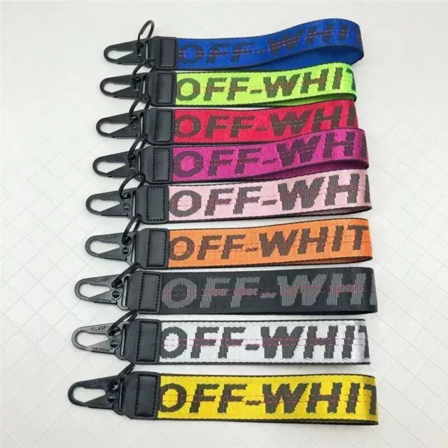 Off White Fashion street wear Key chain Key Buckle lanyard sneaker Key ring Tag