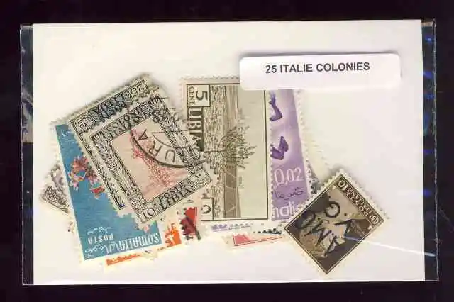 Italie colonies - Italy colonies 25 timbres différents