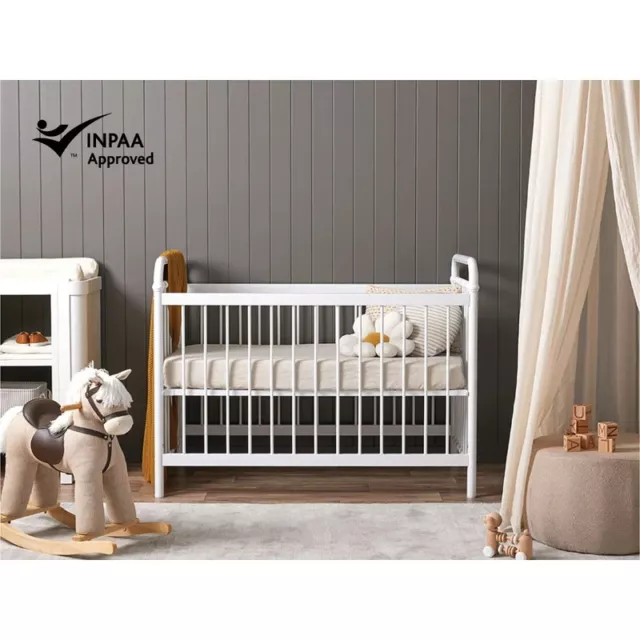 MOCHA Sonata Cot - White - Nursery Furniture Cots Elegant and Simple.