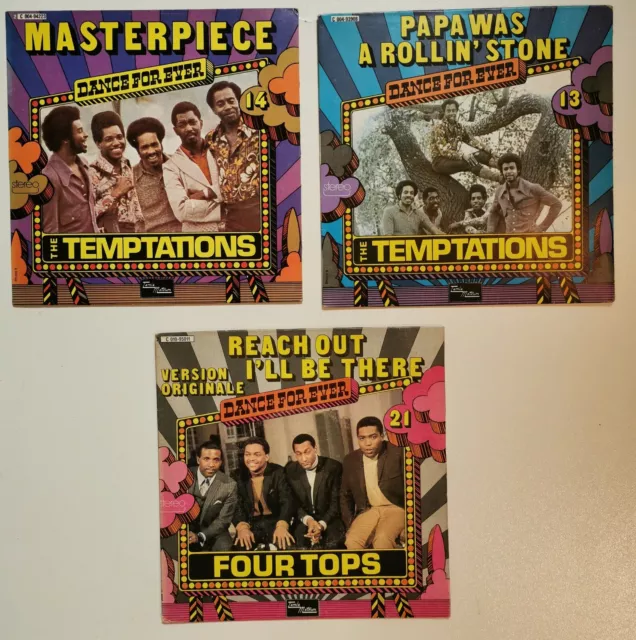 3 X 45 Rpm 7''Vinyl The Temptations The Four Tops (Dance For Ever)