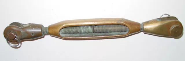 Vintage Nautical Brass Bronze Sailboat Marine Turnbuckle Pin Clevis 1/2 Hardware