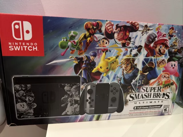 Nintendo Switch Super Smash Bros Ultimate Edition Console Bundle A Little Wear !