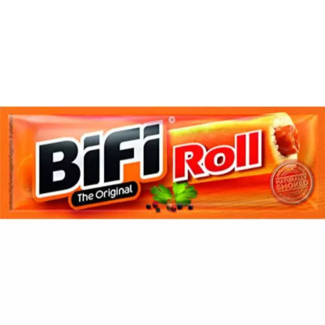 BiFi Roll salame originale cappotto di pasta carne abbondante 34 x 45 g NUOVO MHD 01/11/23