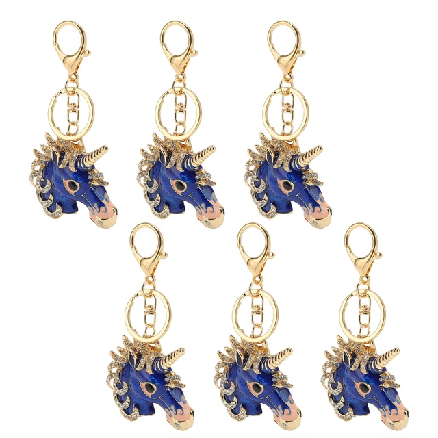6pcs Animal Keychain Lovely Appearance Exquisite Details Decorative KeyChain SG5