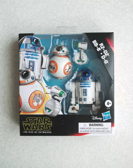 Boite de 3 FIGURINES Collection STAR WARS Disney - The Rise of Skywalker - R2-D2