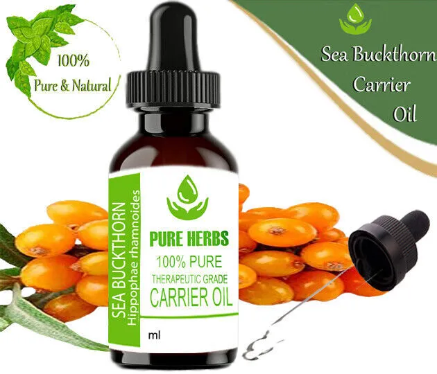 Pure Herbs Sea Buckthorn100% Pure & Natural Hippophae rhamnoides Carrier Oil