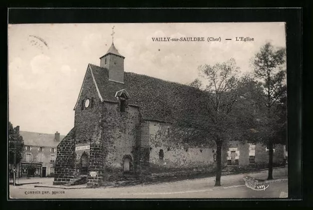 CPA Vailly-sur-Sauldre, L´Eglise