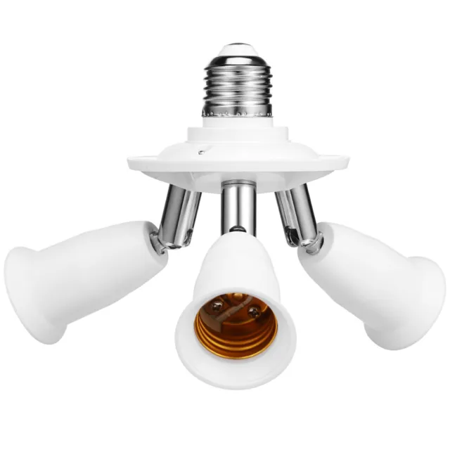 E27 Céramique Base à vis Rond Led Ampoule Lampe Prise Holder Adaptateur  Métal Lamp Support avec fil