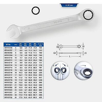 Llave de trinquete KS TOOLS, 16 mm