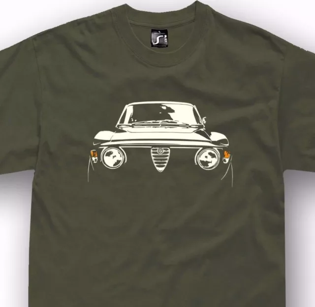 Classic car tshirt for alfa romeo junior gt fans GTA 1750 2000 veloce T-shirt