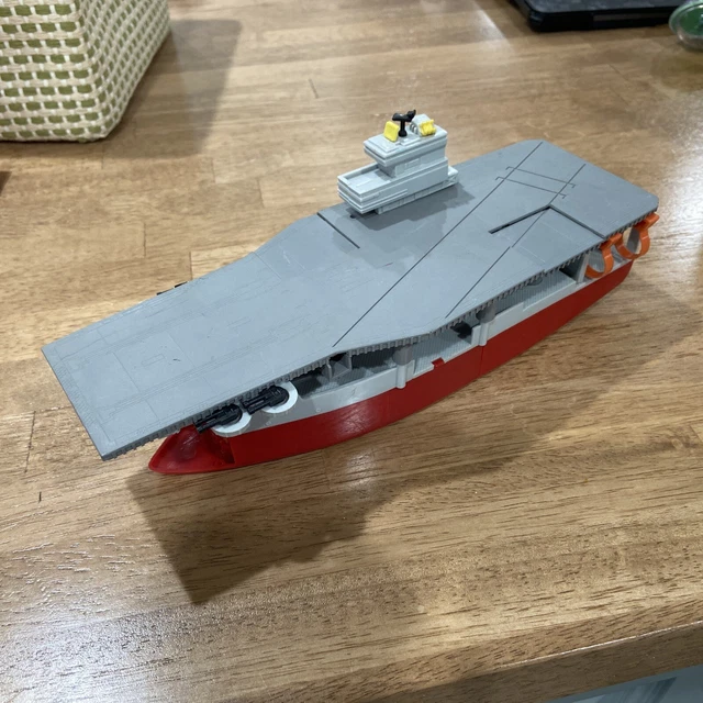 VINTAGE MICRO MACHINES Military Aircraft Carrier Ship Toy Only 1988
