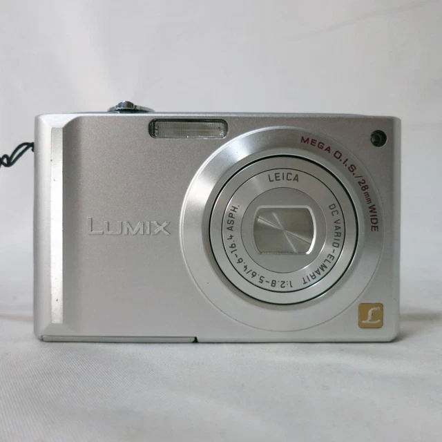 PANASONIC LUMIX DMC-FX55 Silver Compact Camera Used Tested