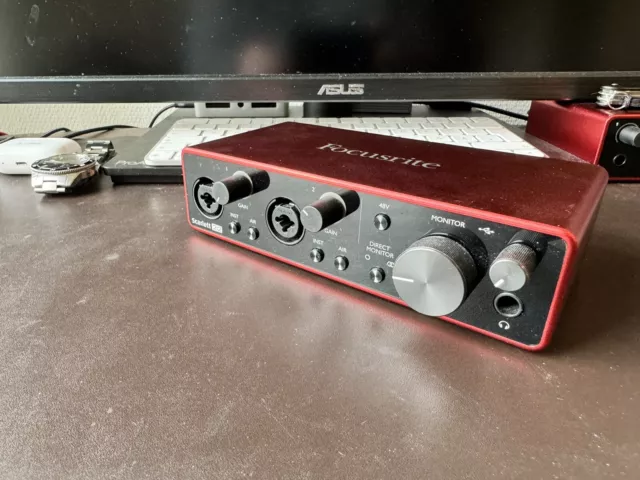 Focusrite Scarlett 2i2 (3. Gen.), USB C Audio Interface