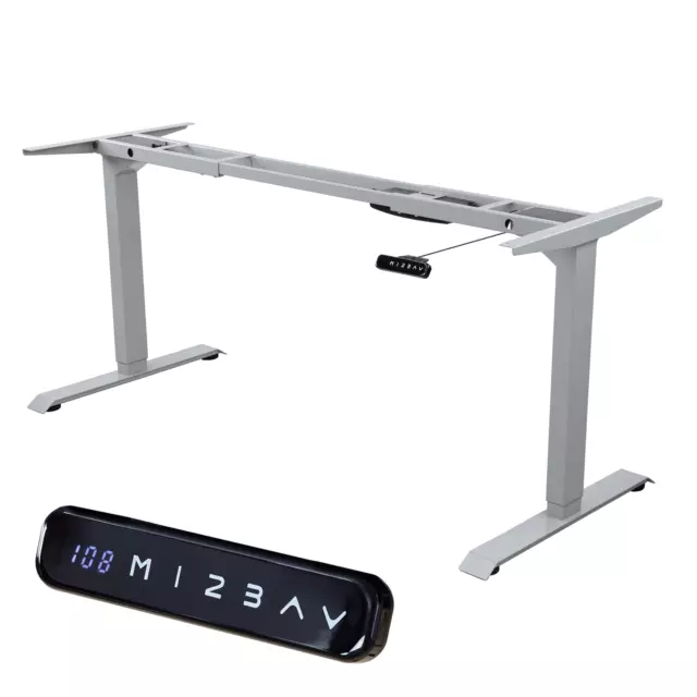 Albatros Schreibtisch-Gestell LIFT S5S Silber, elektrisch höhenverstellbar