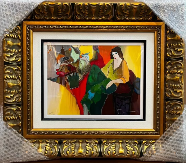 Itzchak Tarkay "Serene Afternoon" 2006 Matted & Framed, Hand-Signed & Numbered