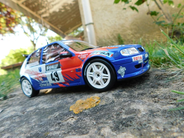 Miniature 1:43 Provence Moulage - Citroën Saxo Kit Car - Tour De Corse 1997 - Doelen