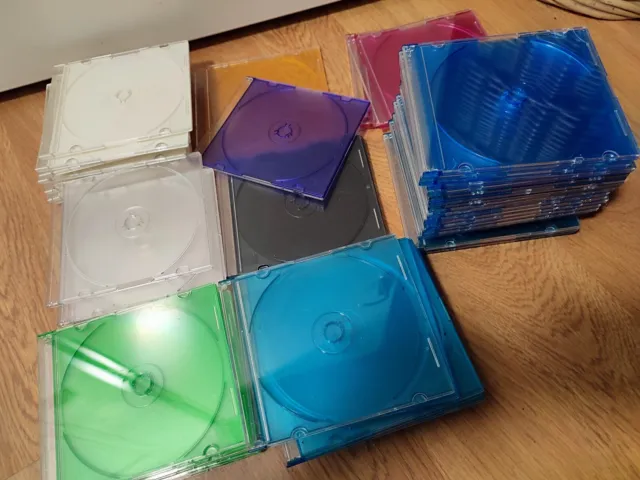 10 Boîtiers épais pour 3 CDs avec plateaux noirs