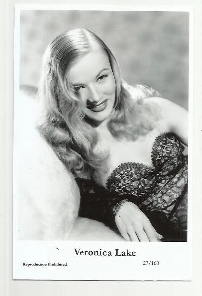 (B1) Veronica Lake Swiftsure Photo Postcard (27/160) Filmstar Pin Up Glamor