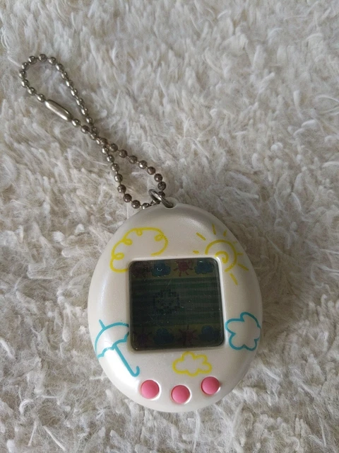 USED Japan Dino Pearl White Clouds V-pet! :D