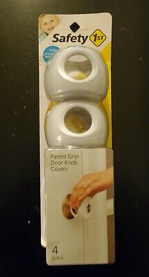 Safety 1st HS326 Parent Grip Door Knob Covers, 4 Pack - White