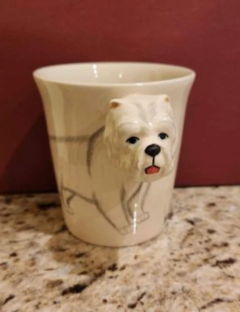Ceramic 3D Westie West Highland Terrier Mug