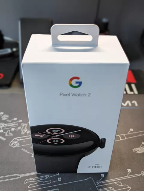NEW!! Google Pixel Watch 2 41mm Matte Black Case with Obsidian Silicone Strap...