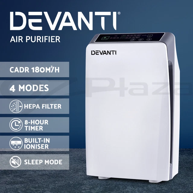 Devanti Air Purifier Purifiers HEPA Filter Home Freshener Carbon Ioniser Cleaner