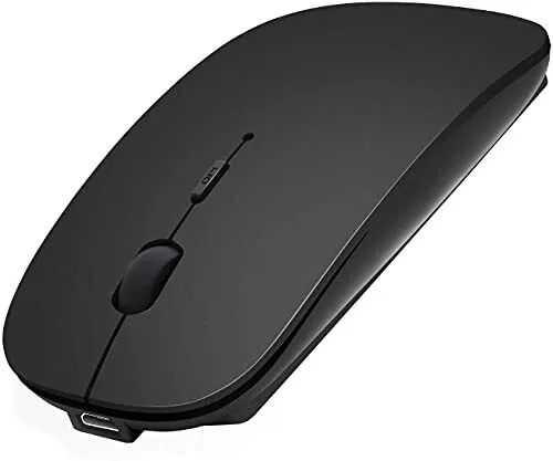 GeekerChip Souris sans Fil,Rechargeable Souris  Bluetooth,Ultra-Mince/Silencieux(800-1200-1600),Deux Modes(BT 5.1+2.4G sans  Fil),avec USB câble,Wireless Mouse pour PC/Tablet/Laptop(Noir) : :  Informatique