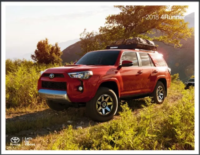 2018 Toyota 4Runner 24-page Original Car Sales Brochure Catalog