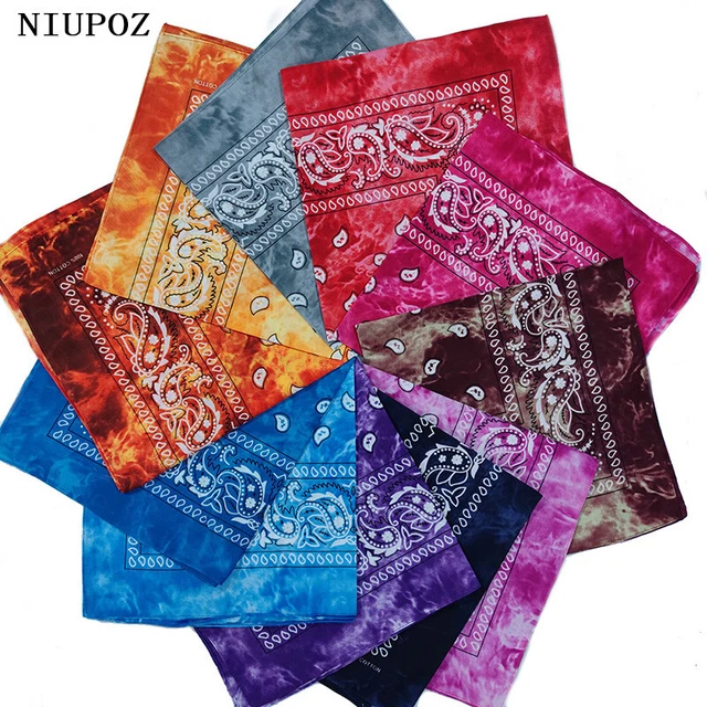 Hip Hop 100% Cotton Square Bandana Scarf Unisex Headband Gifts For Men/Boys/Girl
