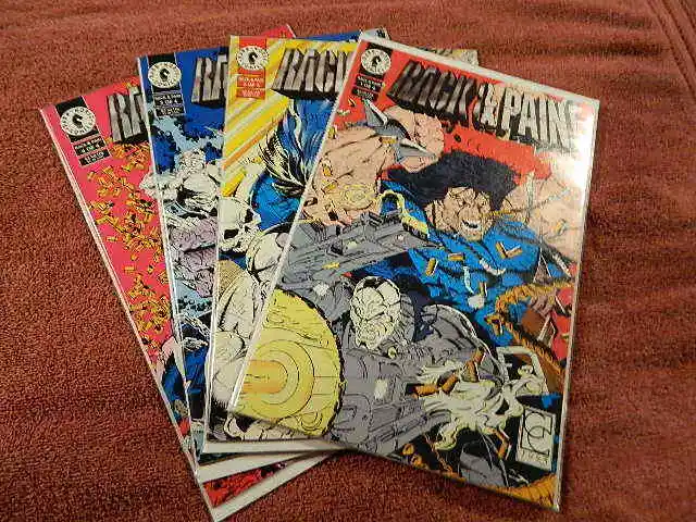 1993 DARK HORSE Comics RACK & PAIN #1-4 Complete Limited Series Set - VF/NM
