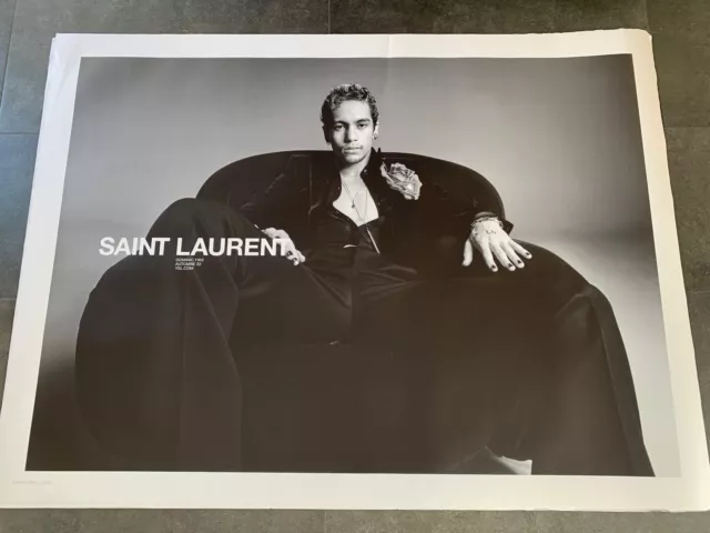 Original POSTER 4x6ft Yves Saint Laurent x Dominic Fike YSL PARIS 2022