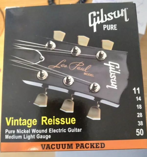 10 juegos de cuerdas nuevos guitarra eléctrica Gibson Vintage Reissue 11-50