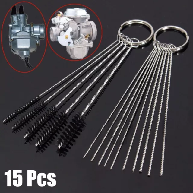 Carburetor Cleaning Kit Needles Brushes Set For Motorcycle Carb Jet Clean Tool