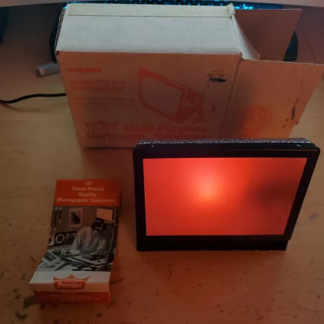 Luz de seguridad multiusos Premier para cuarto oscuro 5 x7 luz naranja SL-5 probada con caja