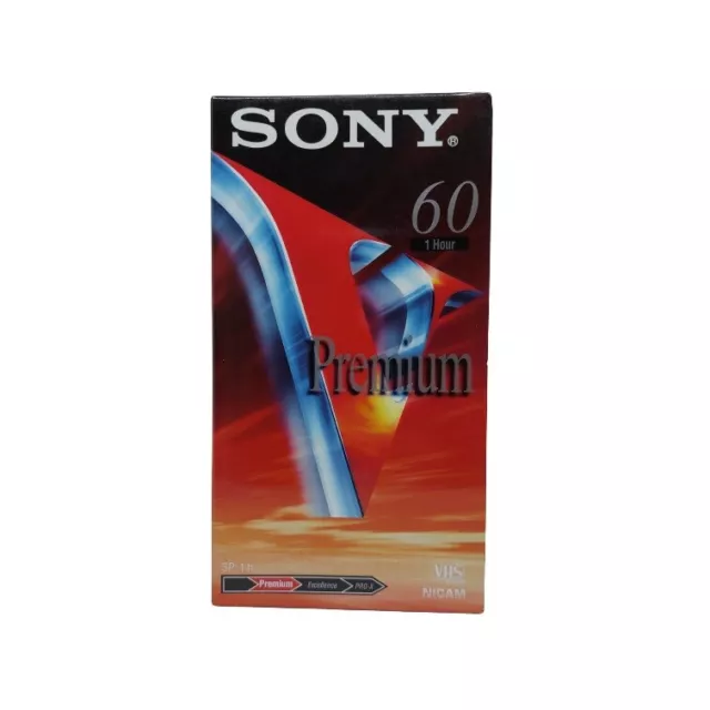 Sony VHS Premium 60 Video Kassette - Leerkassette - PAL SECAM