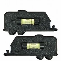 Prime Products RV Bubble Level Adhesive Backing; Set Of 2 Black  280112