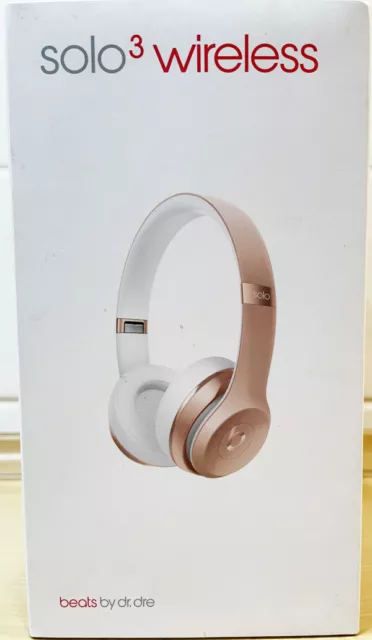 solo 3 wireless beatssolo rose gold special edition beats by dr. dre OVP on ear