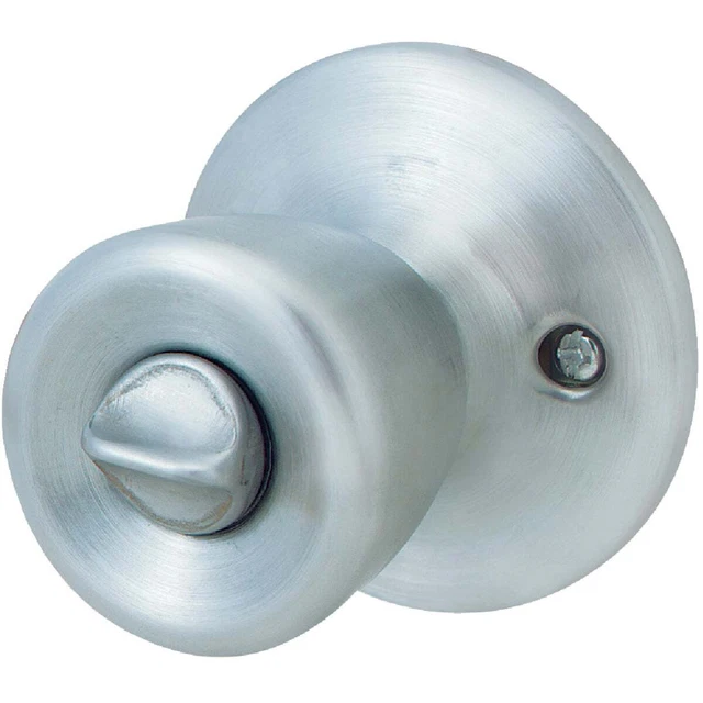 Steel Pro Satin Chrome Bed & Bath Door Knob TR610B Pack of 24 Steel Pro