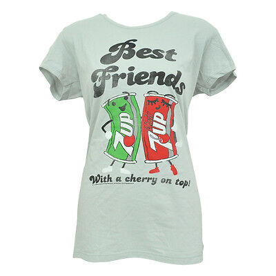 Seven 7 Up Il Pois Best Friends Soda Affliggere Junior Ragazze T-Shirt Xxlarge