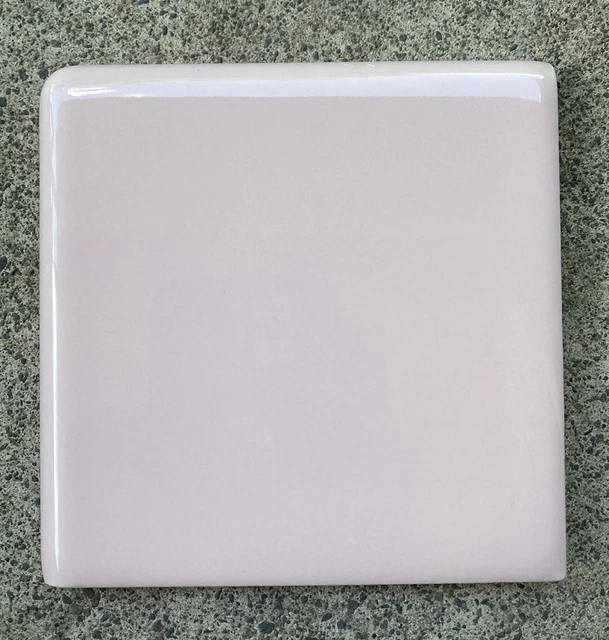 Vintage American Olean 4.25” ‘Pink Blush’ Double Bullnose Glossy Tile *Reclaimed